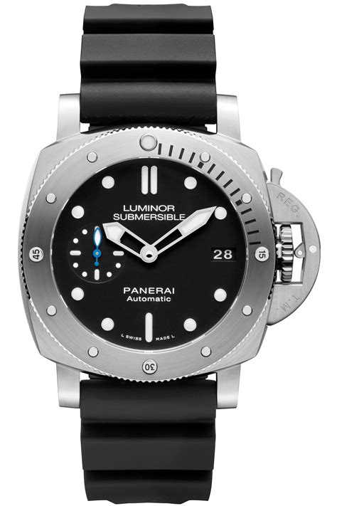 panerai 42 mm steel|panerai submersible 42.